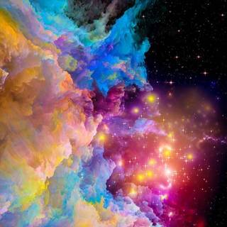Colorful galaxy wallpaper
