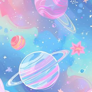 Colorful galaxy wallpaper