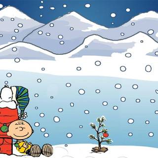 Winter Snoopy PC wallpaper