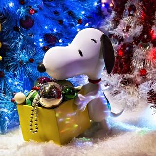 Winter Snoopy PC wallpaper
