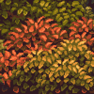 Autumn pixel art desktop wallpaper