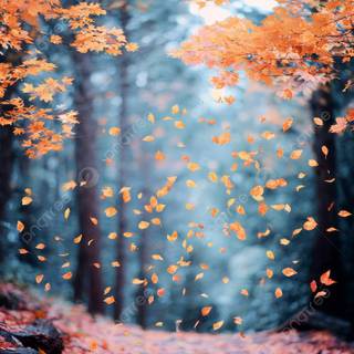 Autumn iPhone leaves wallpaper