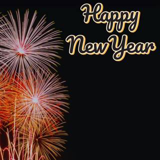 New Year message wallpaper