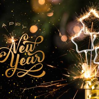 New Year message wallpaper