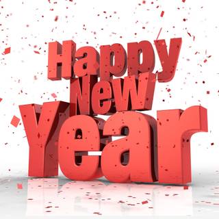 New Year message wallpaper