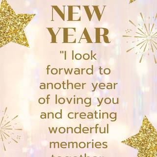 New Year message wallpaper