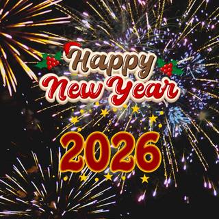 New Year 2026 iPhone wallpaper