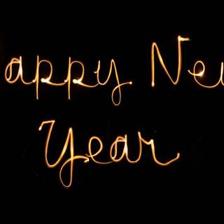New Year message wallpaper