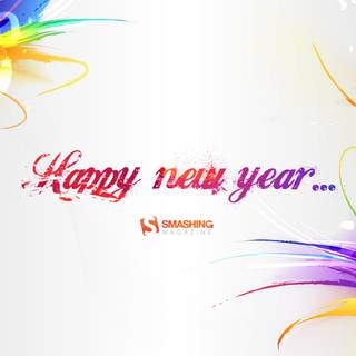 New Year message wallpaper