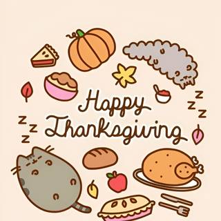Cute Thanksgiving Kawaii wallpaper
