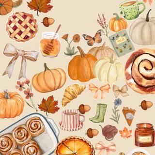 Coquette Thanksgiving wallpaper