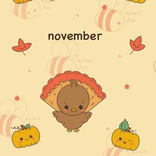 Cute Thanksgiving Kawaii wallpaper