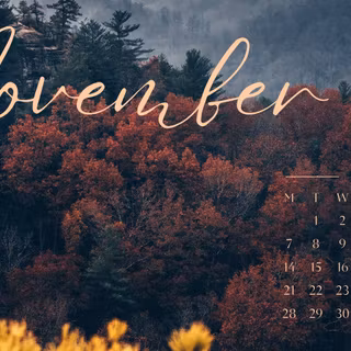 Autumn November iPad wallpaper