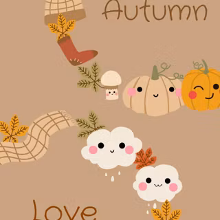 Cute Thanksgiving Kawaii wallpaper