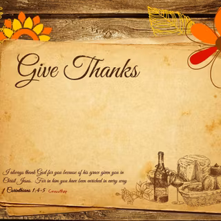 Thanksgiving Jesus wallpaper