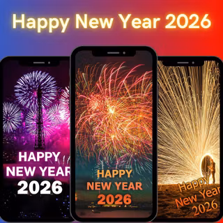 New Year 2026 iPhone wallpaper