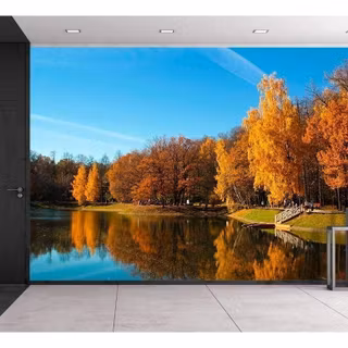 City park autumn wallpaper