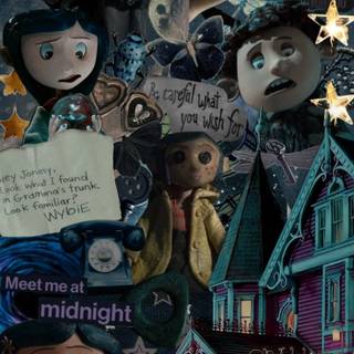 Wybie and Coraline wallpaper