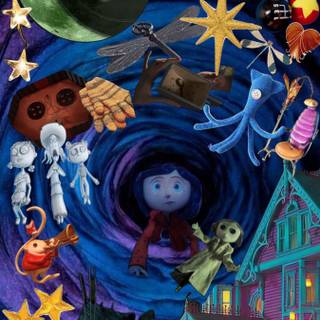 Wybie and Coraline wallpaper