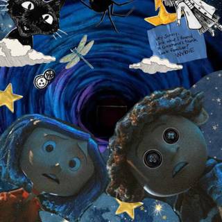 Wybie and Coraline wallpaper