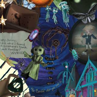 Wybie and Coraline wallpaper