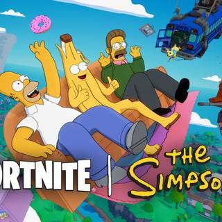 Fortnite Simpsons wallpaper