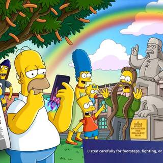 Fortnite Simpsons wallpaper