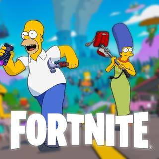 Fortnite Simpsons wallpaper