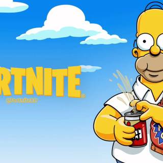 Fortnite Simpsons wallpaper