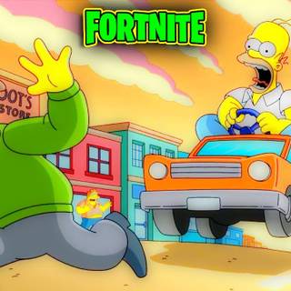 Fortnite Simpsons wallpaper