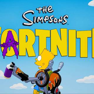 Fortnite Simpsons wallpaper