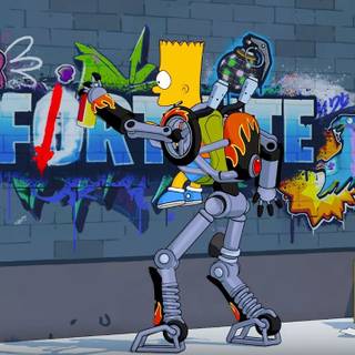 Fortnite Simpsons wallpaper