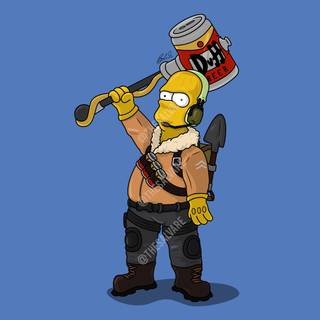 Fortnite Simpsons wallpaper