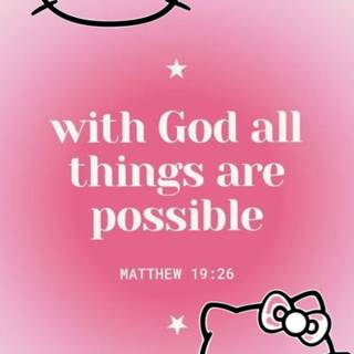 Hello Kitty Bible verses wallpaper