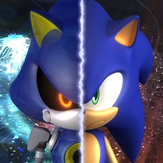 Sonic and Metal Sonic wallpaper