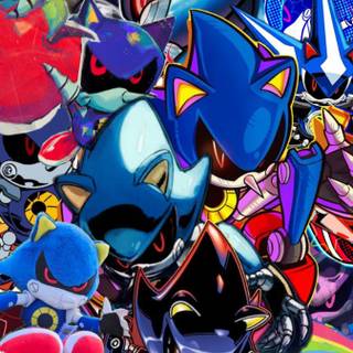 Sonic and Metal Sonic wallpaper