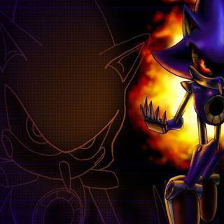 Sonic and Metal Sonic wallpaper