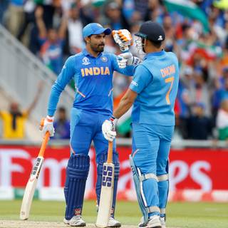 Jadeja and Dhoni wallpaper