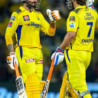 Jadeja and Dhoni wallpaper