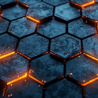 Orange glow wallpaper