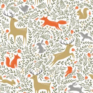 Woodland creatures wallpaper
