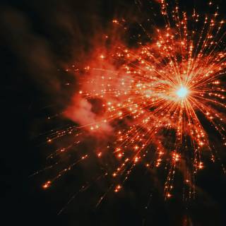 Orange glow wallpaper