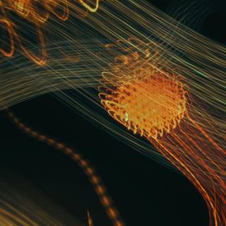 Orange glow wallpaper