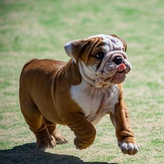 English Bulldog puppies wallpaper