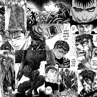 Berserk manga panel wallpaper
