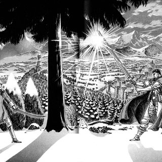 Berserk manga panel wallpaper