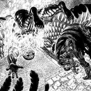 Berserk manga panel wallpaper