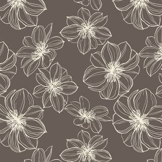 Boho floral wallpaper