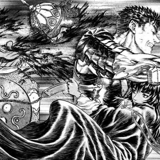 Berserk manga panel wallpaper