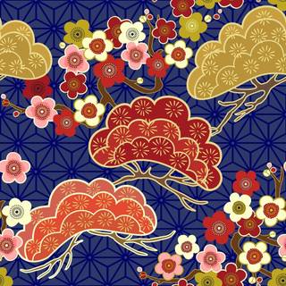 Japanese patterns wallpaper